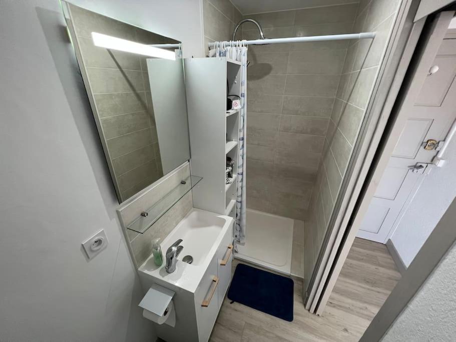 Le Carrousel - Apt Vue Mer - Plage A 10 M - Clim - Wifi Canet-en-Roussillon Eksteriør billede