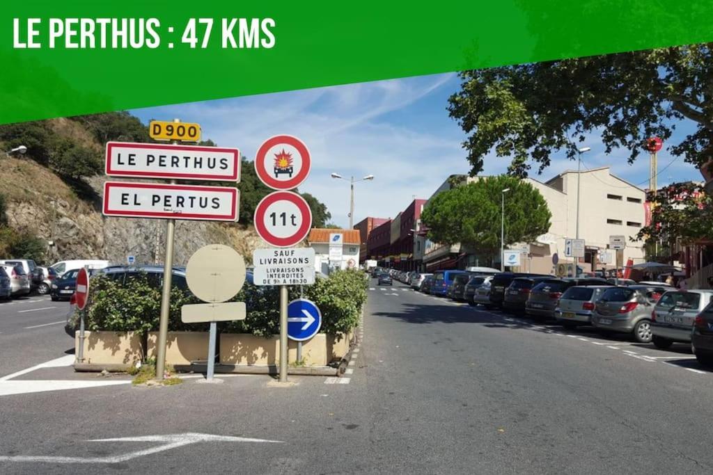 Le Carrousel - Apt Vue Mer - Plage A 10 M - Clim - Wifi Canet-en-Roussillon Eksteriør billede