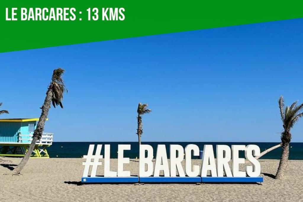 Le Carrousel - Apt Vue Mer - Plage A 10 M - Clim - Wifi Canet-en-Roussillon Eksteriør billede