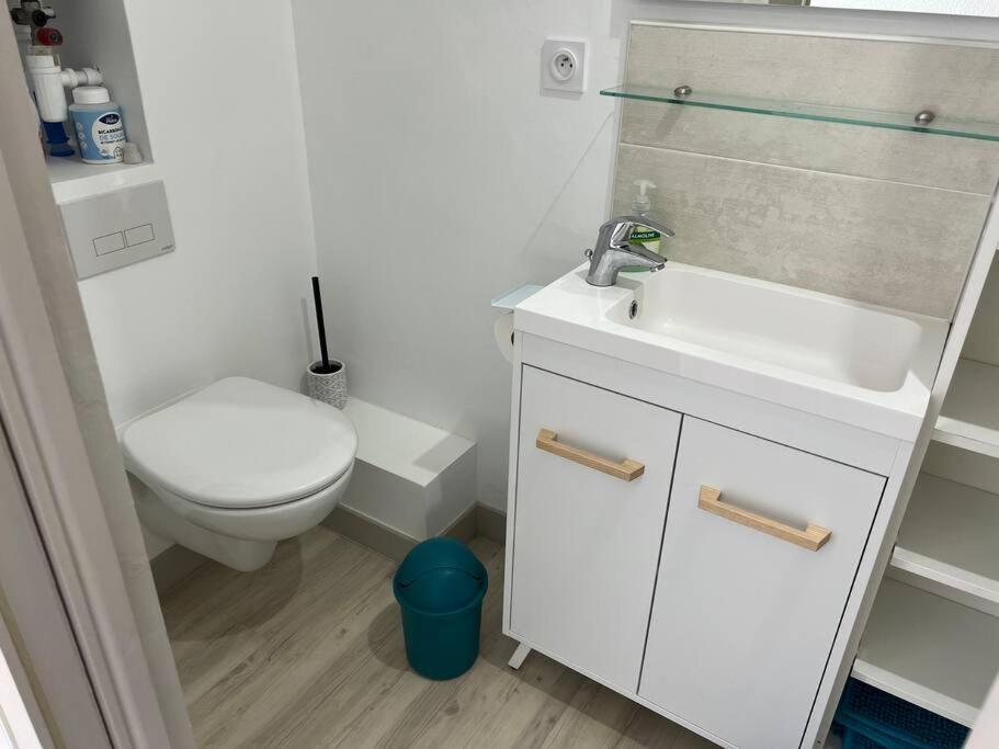 Le Carrousel - Apt Vue Mer - Plage A 10 M - Clim - Wifi Canet-en-Roussillon Eksteriør billede