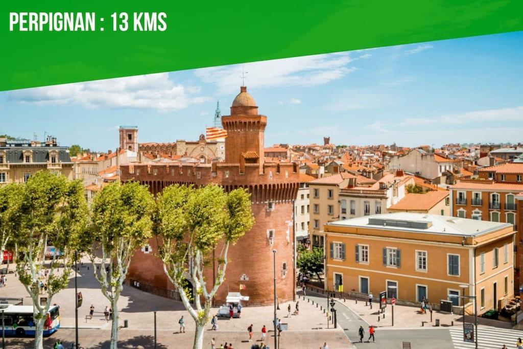 Le Carrousel - Apt Vue Mer - Plage A 10 M - Clim - Wifi Canet-en-Roussillon Eksteriør billede
